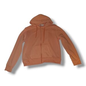 Peach Zip-Up Hoodie